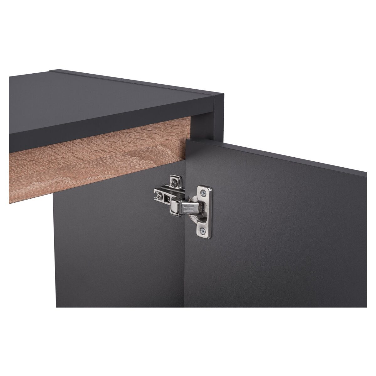 LIVARNO home “Oslo” washbasin cabinet with 2 doors, anthracite