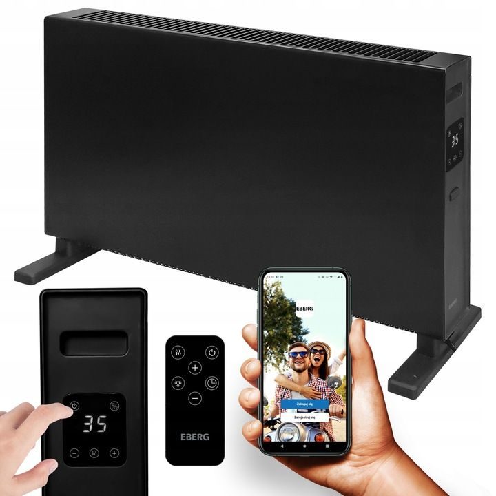 Electric radiator 2000W - WiFi, LED thermostat and remote control