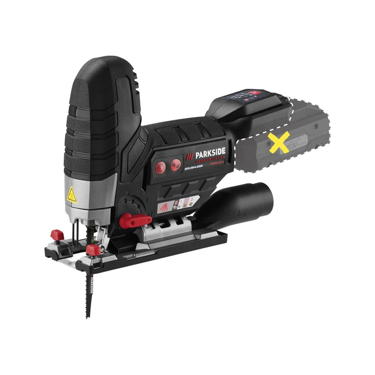 PARKSIDE PERFORMANCE® 20 V Akku-Stichsäge »PSSPA 20-Li F4«, ohne Akku und Ladegerät