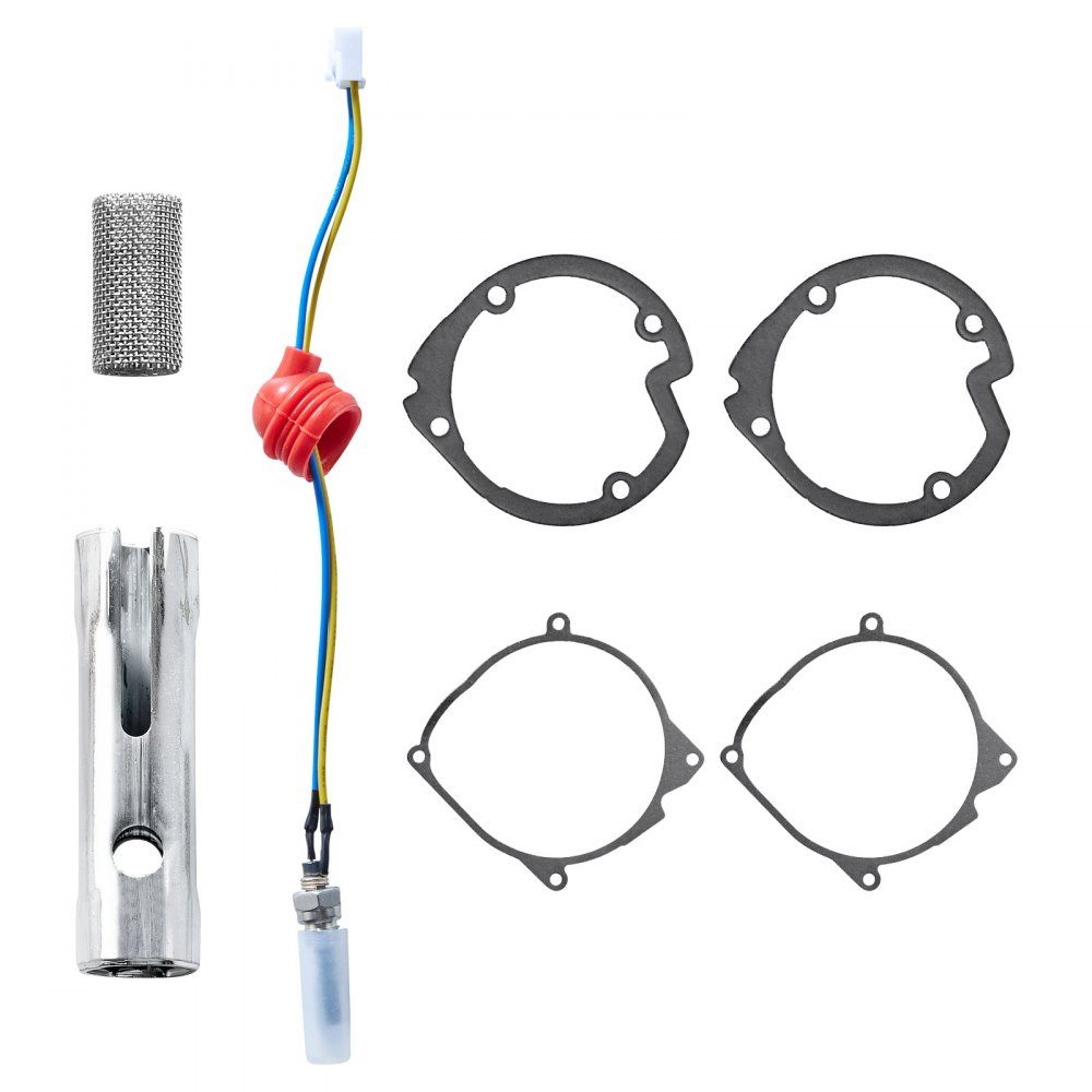 8V Glow Plug Repair Kit, Diesel Heater Glow Plug Kit with Atomization Net, Compatible with 5/8kW Auxiliary Heater, Diesel Heater Accessories for Car, Truck, Boat (4 Seals)
