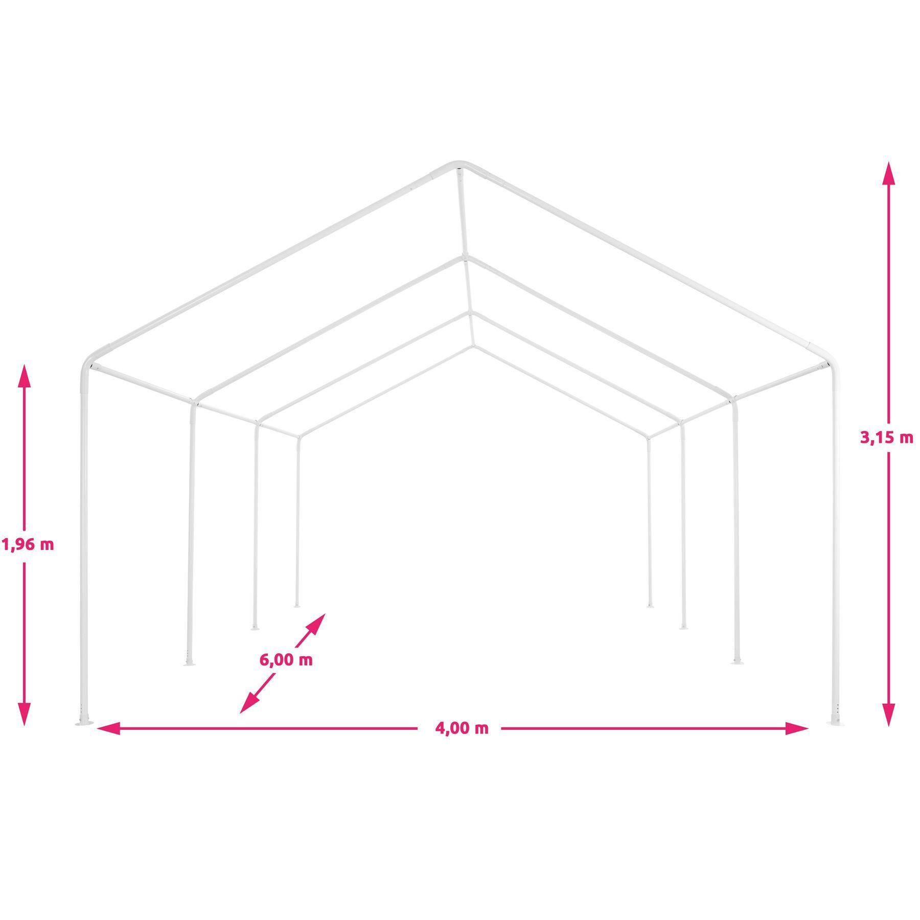 Pavillon 6x4m wasserdichtes Partyzelt Gartenparty Camping Festivalzelt + Seitenteile
