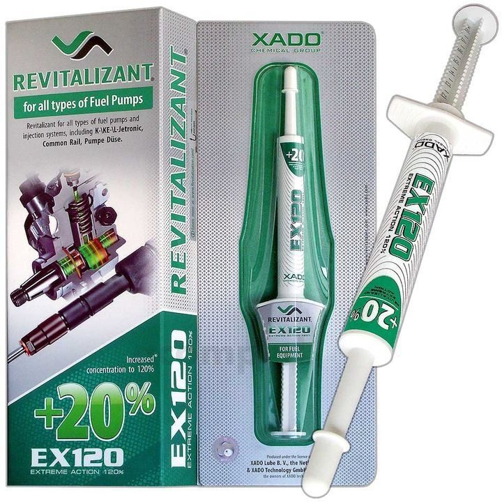 XADO/EX120 Czyszczenie, regeneracja wtryskiwaczy i pomp