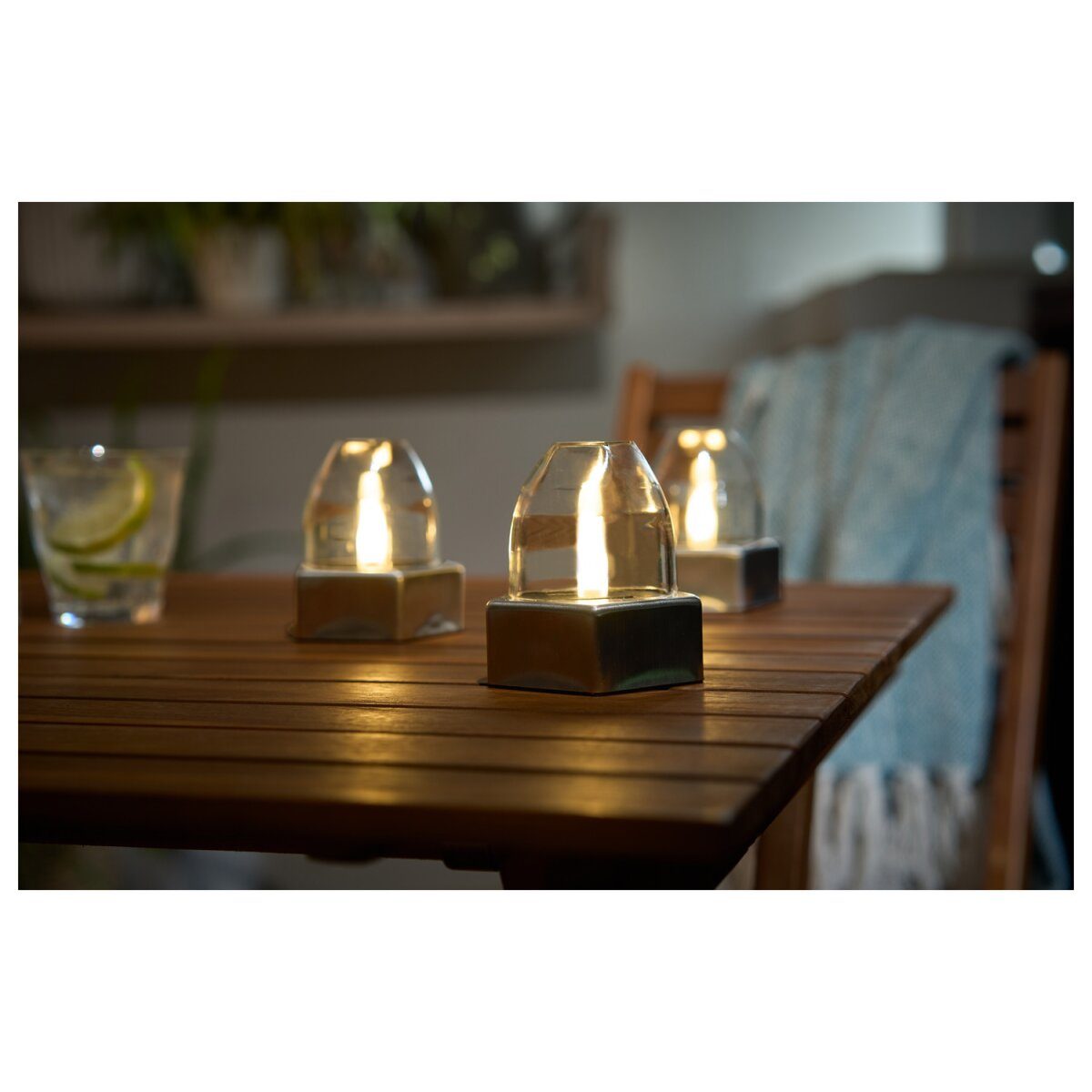 LIVARNO home LED Solarleuchten / Tischleuchten, 3 Stück (Solar LED Lampe 3er Set)