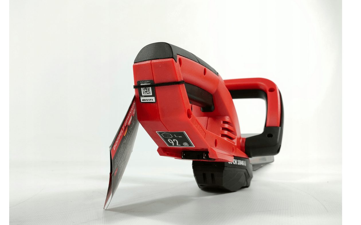 Einhell cordless hedge trimmer GE-CH 1846 Li Set Power X-Change (18 V, 46 cm cutting length, 15 mm tooth spacing, ergonomic handle, including 2.0 Ah battery and charger)