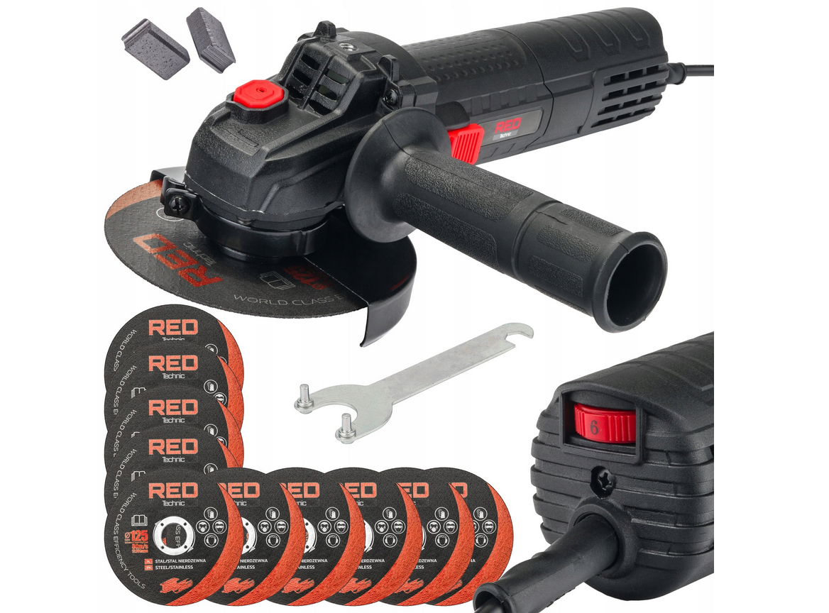 Angle grinder speed levels 1300W 230V starter set – Part No. HT-16194