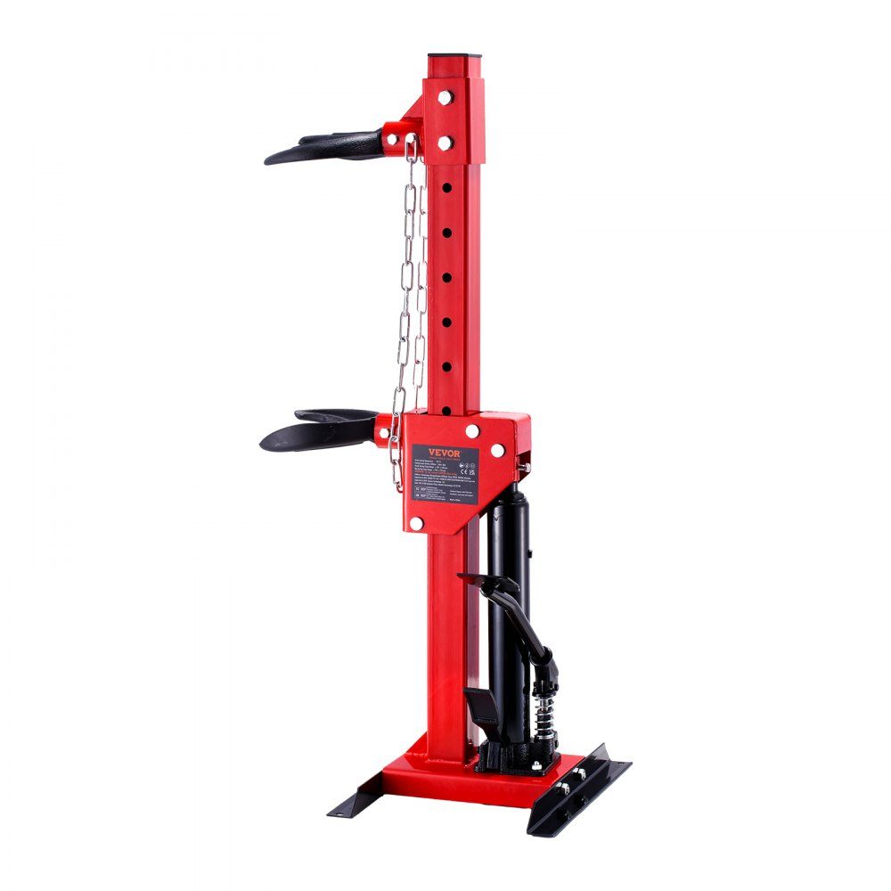 4.5 Ton Car Tool Hydraulic Spring Compressor 1 Ton Rated Pressure Strut Clamp 11-13cm and 14-17cm Spring Lock Shock Absorber Tensioner with Leakproof Hydraulic Pump