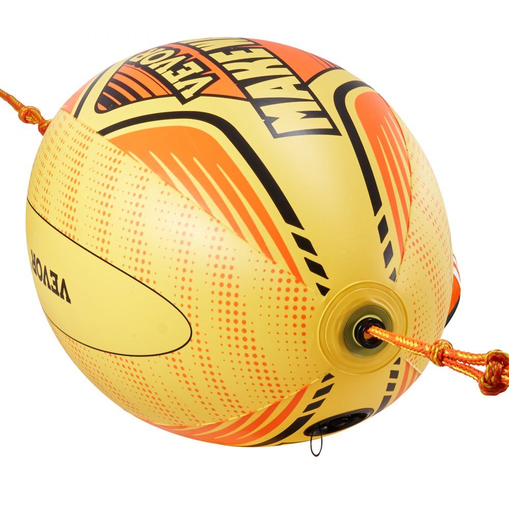 Booster Ball Towable Tube Rope Performance Ball, Thickened PVC Inflatable Balls for Boating and Water Sports - with High Tensile Strength Rope and Speed ​​Safety Valve