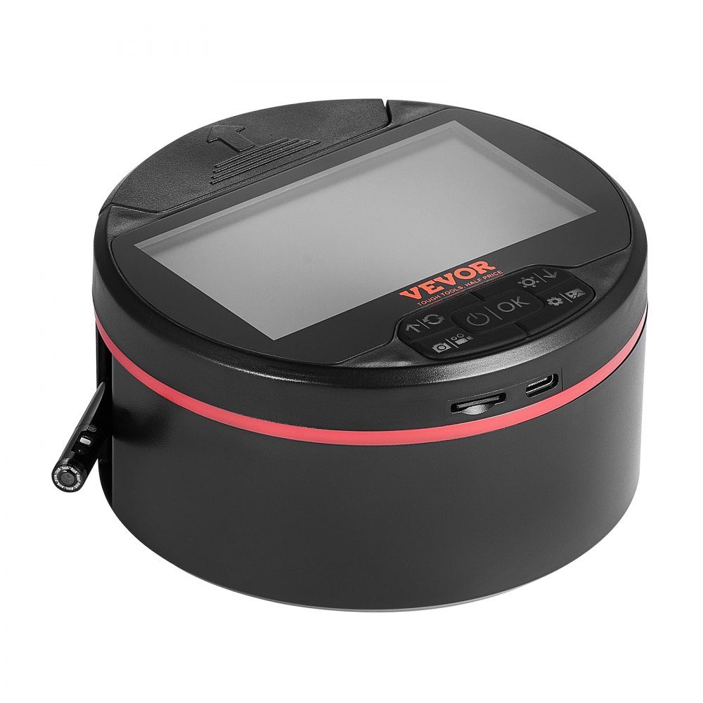 Endoskop-Endoskopkamera mit Dreifachobjektiv und Licht, Inspektionskamera mit 4,3-Zoll-IPS-Bildschirm mit 8+2 Lichtern, IP67 wasserdichte Snake-Scope-Kamera für Automobil, Sanitär (16,4 Fuß Kabel, 32 GB Karte)