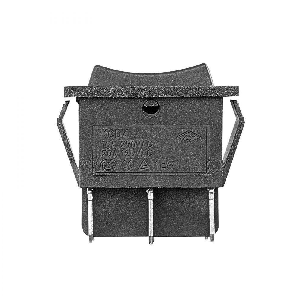 Rocker Switch, 6 Pin DPDT Toggle Switch with 3 Positions (ON)-Off (ON), Pole Reversing Switch AC 250V/16A 125V/20A, Ideal for Home, Office and Light Industrial Use