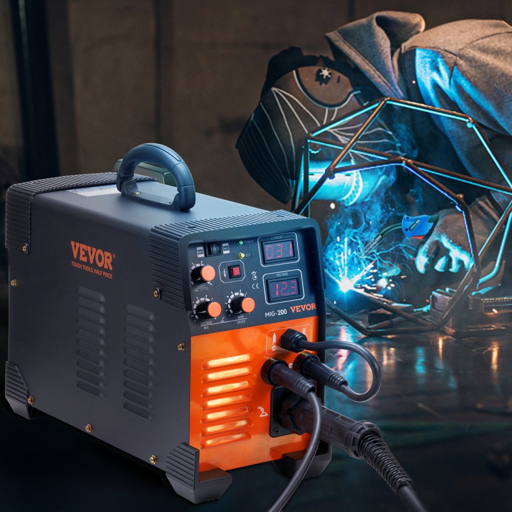 Poste à souder MIG/MMA/LIFT TIG 3 en 1 Soudage au fil fourré 30-200 A (0,8 mm et 1 mm) Technologie IGBT Vitesse du fil 2,2-12 m/min 200 A à Poste à souder MIG/MMA/LIFT TIG 3 en 1 Soudage au fil fourré 30-200 A (0,8 mm et 1 mm) Technologie IGBT Vitesse du fil 2,2-12 m/min 200 A à