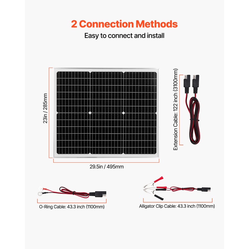 Panel słoneczny Monokrystaliczny zestaw paneli słonecznych 12 V 50 W do monokrystalicznych paneli słonecznych z ulepszonym kontrolerem MPPT do płaskiego dachu przyczepy samochodowej, łodzi kempingowej (uchwyt nie wchodzi w skład zestawu) Panel słoneczny Monokrystaliczny zestaw paneli słonecznych 12 V 50 W do monokrystalicznych paneli słonecznych z ulepszonym kontrolerem MPPT do płaskiego dachu przyczepy samochodowej, łodzi kempingowej (uchwyt nie wchodzi w skład zestawu)