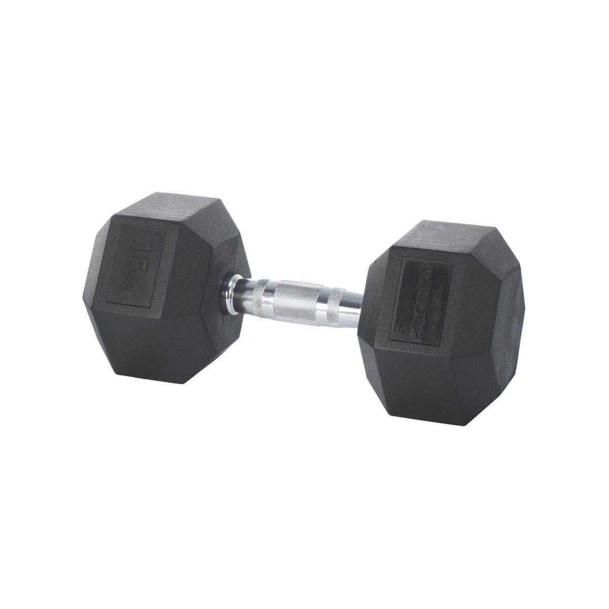 CRIVIT Hexagonhantel, 15 kg, mit gusseisernem Kern