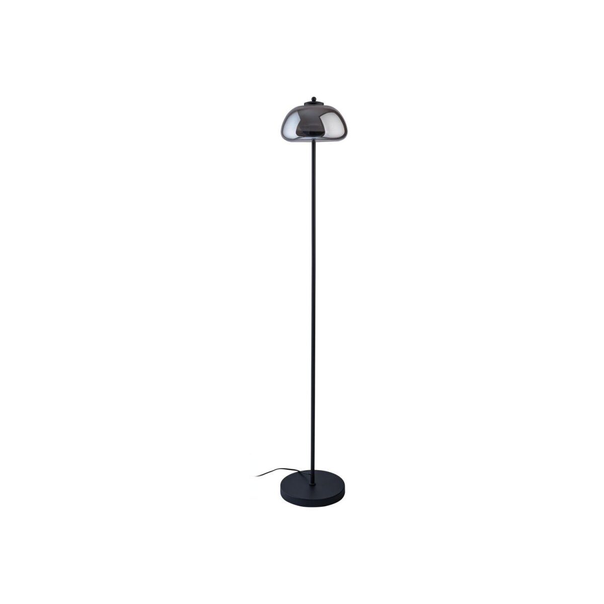 LIVARNO home Lampadaire LED, abat-jour en verre de haute qualité (verre gris)