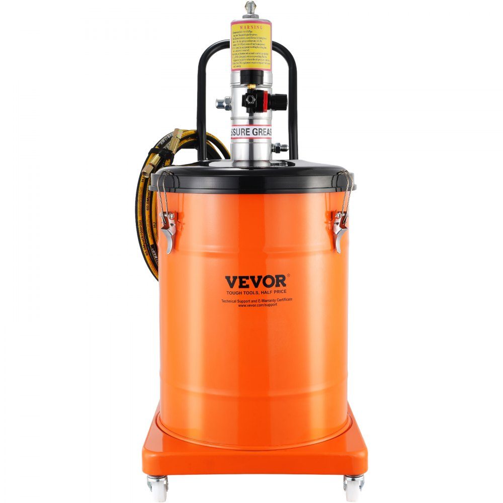 Vetpomp 40L luchtaangedreven vetpomp 0,6-0,8 MPa gegoten aluminium pomp -20-100 ° C Bedrijfstemperatuur Pneumatische vetpomp NPT-poort vetpomp Geschikt voor 0-3 # vet