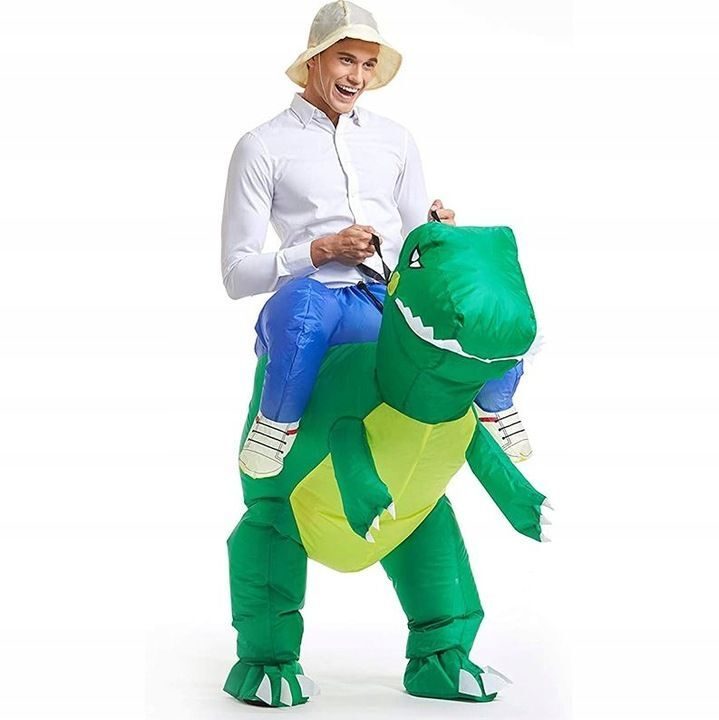 OPBLAASBAAR Dino-kostuum voor feest, Hallo, Halloween, carnaval
