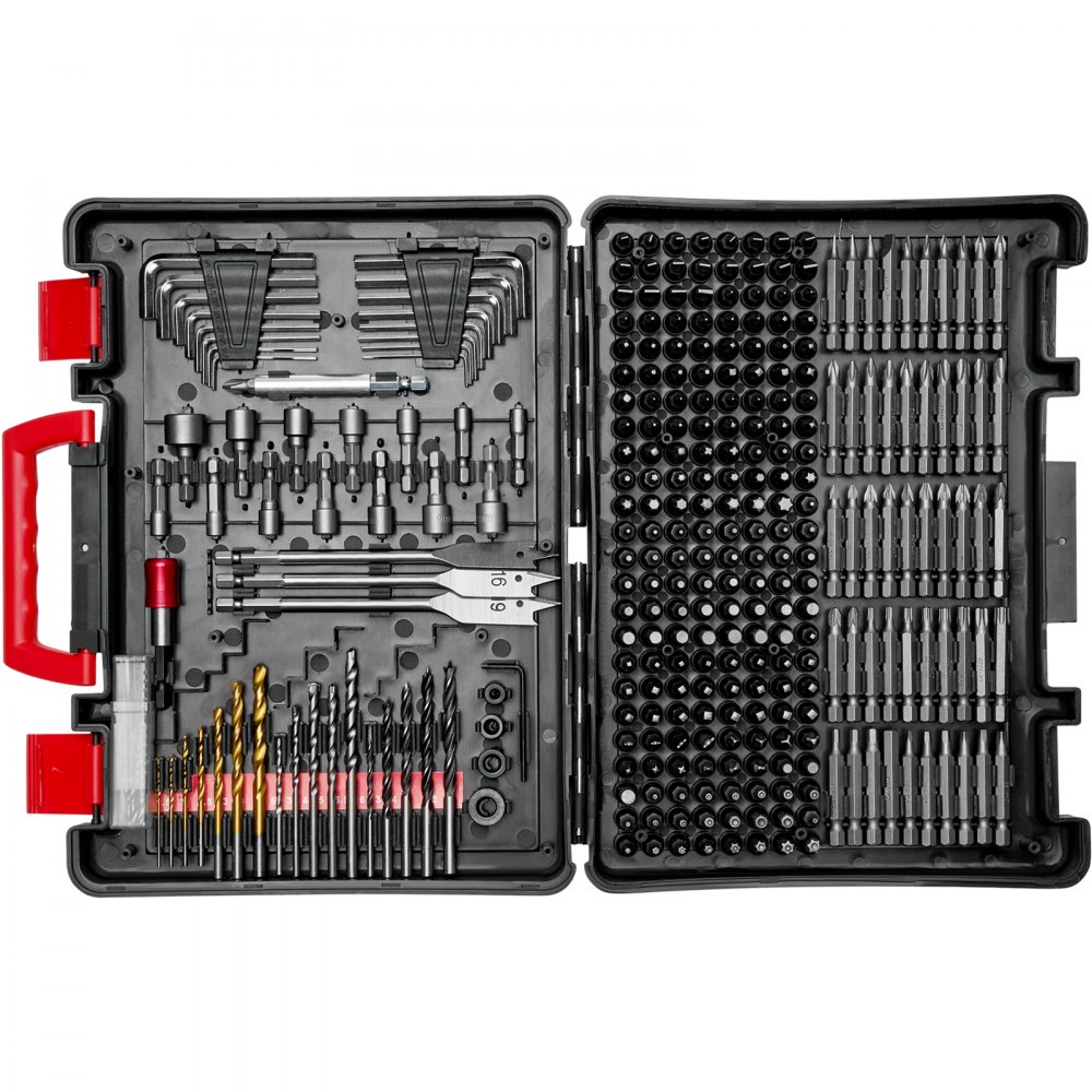 Bohrer-Set 318-teilig, Schraubendreher-Bit-Set, Schraubendreher-Bit-Set geeignet zum Bohren und Schrauben in Holz, Metall und Zement, Bohrer-Sets Kombi-Set sortiert im geordneten Transportkoffer Bohrer-Set 318-teilig, Schraubendreher-Bit-Set, Schraubendreher-Bit-Set geeignet zum Bohren und Schrauben in Holz, Metall und Zement, Bohrer-Sets Kombi-Set sortiert im geordneten Transportkoffer