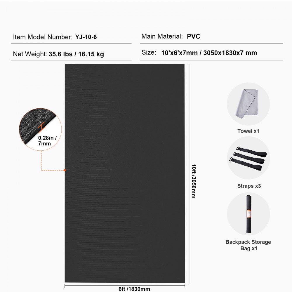 Exercise Mat, Non-Slip High Density Premium Yoga Mat, Exercise Yoga Mat for Men and Women, Fitness and Exercise Mat with Bag and Strap, for All Types of Home Yoga, Pilates and Floor Training (3x1.8m) Exercise Mat, Non-Slip High Density Premium Yoga Mat, Exercise Yoga Mat for Men and Women, Fitness and Exercise Mat with Bag and Strap, for All Types of Home Yoga, Pilates and Floor Training (3x1.8m)