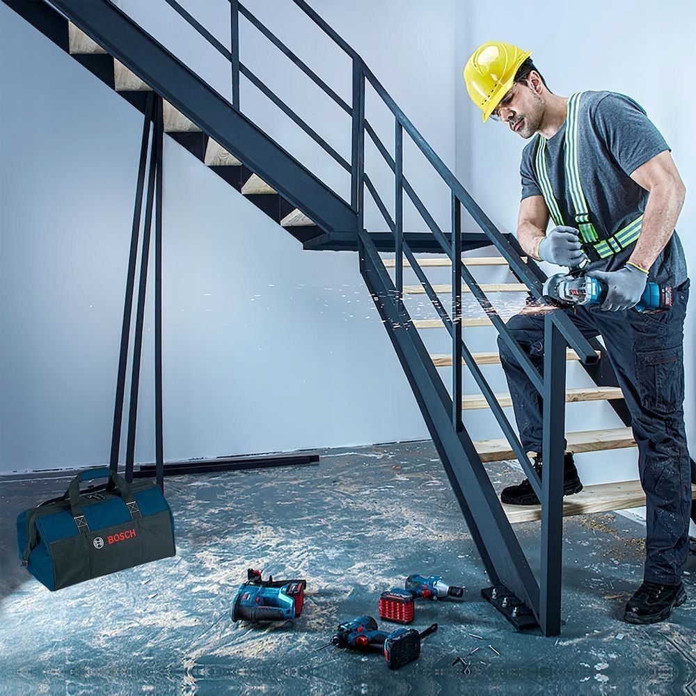 BOSCH Premium robuste Werkzeugtasche DIY Werkzeugkoffer Abschließbare Mechanikertasche
