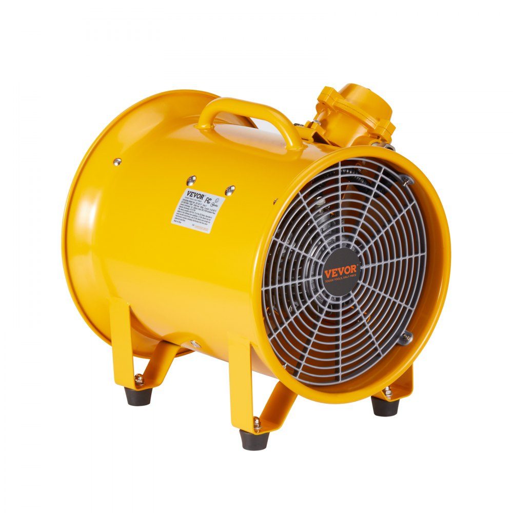 Bauventilator, 550 W AC-Motor, Bauventilator, 2850 U/min, Bauventilator, Gebläse 1179 l/s (2500 CFM), Axialventilator, 3 m Netzkabel, Axialventilator, 75 dB Geräuschpegel, Industrieventilator IP44