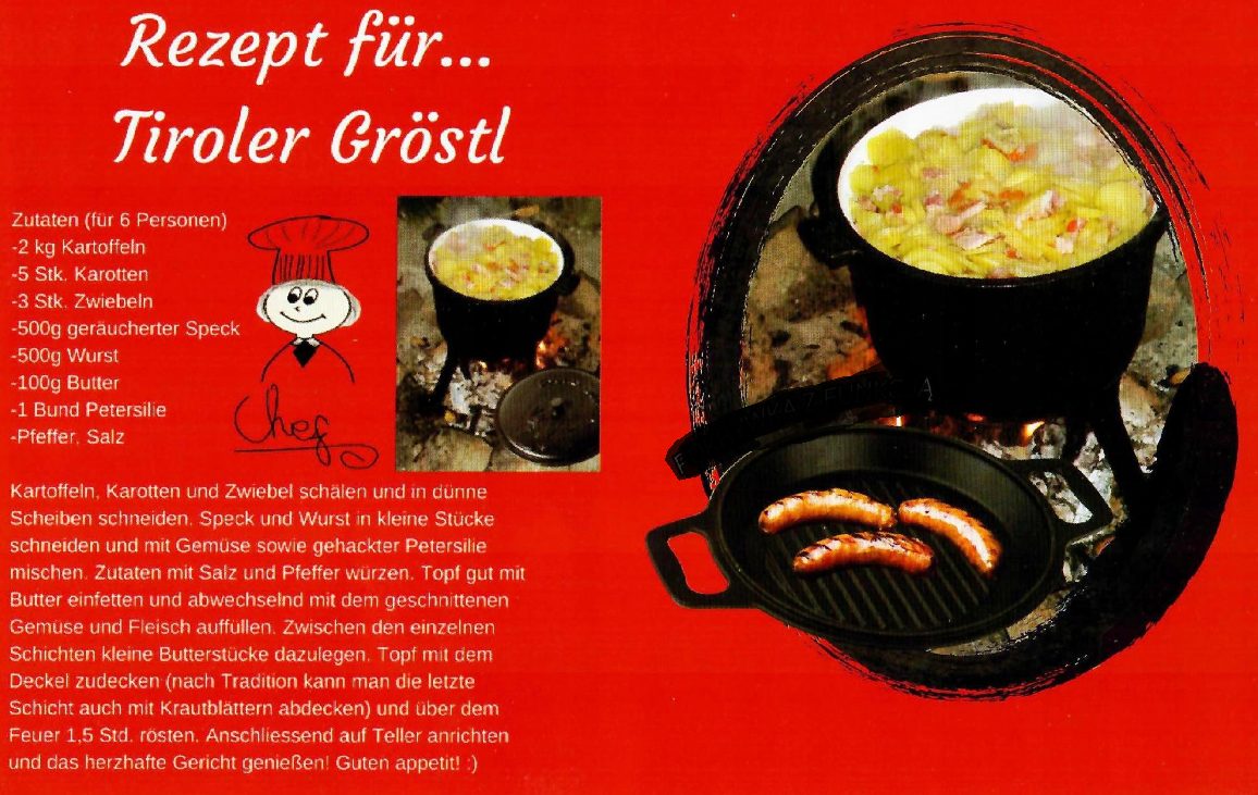 #SALE# Handgefertigte Kochstation, Lagerfeuer-Bratenkochen, 8 l, holländisch, 2-in-1