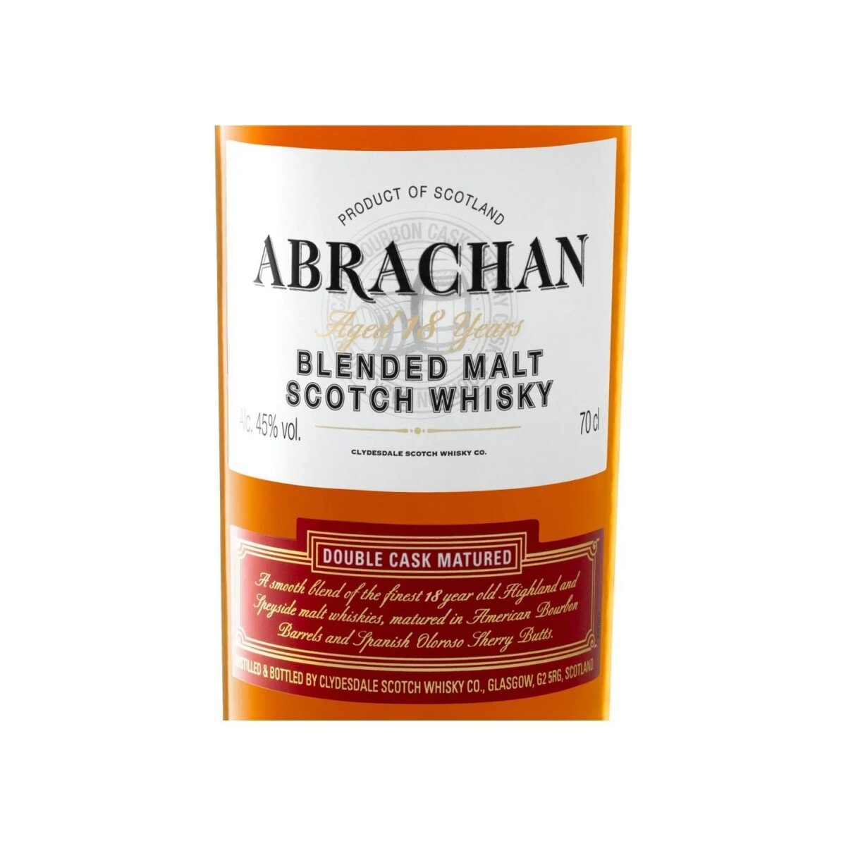 Abrachan Blended Malt Scotch Whisky 18 Jahre Double Cask Matured 45 % Vol