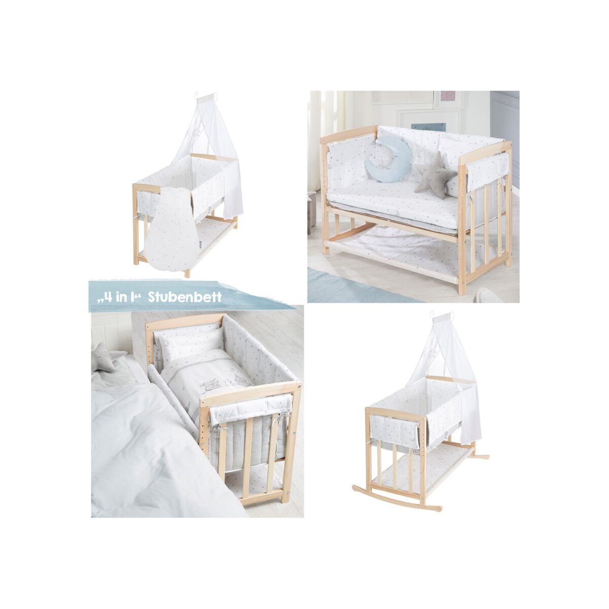 roba room bed 4-in-1, with sleeping bag, star magic