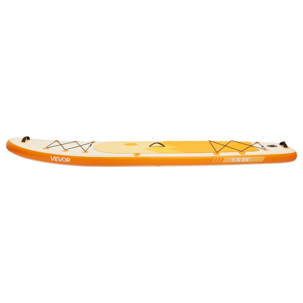 Inflatable Stand Up Paddle Board (14" x 35" x 6") Paddle Board Complete Set Including Pump, Paddle Fin Backpack, Ankle Leash Strap, Non-Slip Deck for Teens and Adults