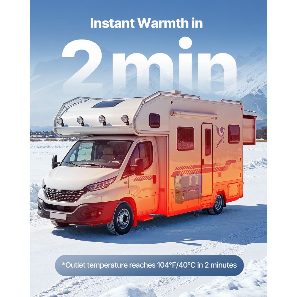 Dieselheizung, Luftheizung, 12–24 V, 5–8 kW, tragbare Standheizung mit Fernbedienung und LCD-Bildschirm, geräuscharm, 5 l Kraftstofftank für LKW, Wohnmobil, SUV, Wohnmobil