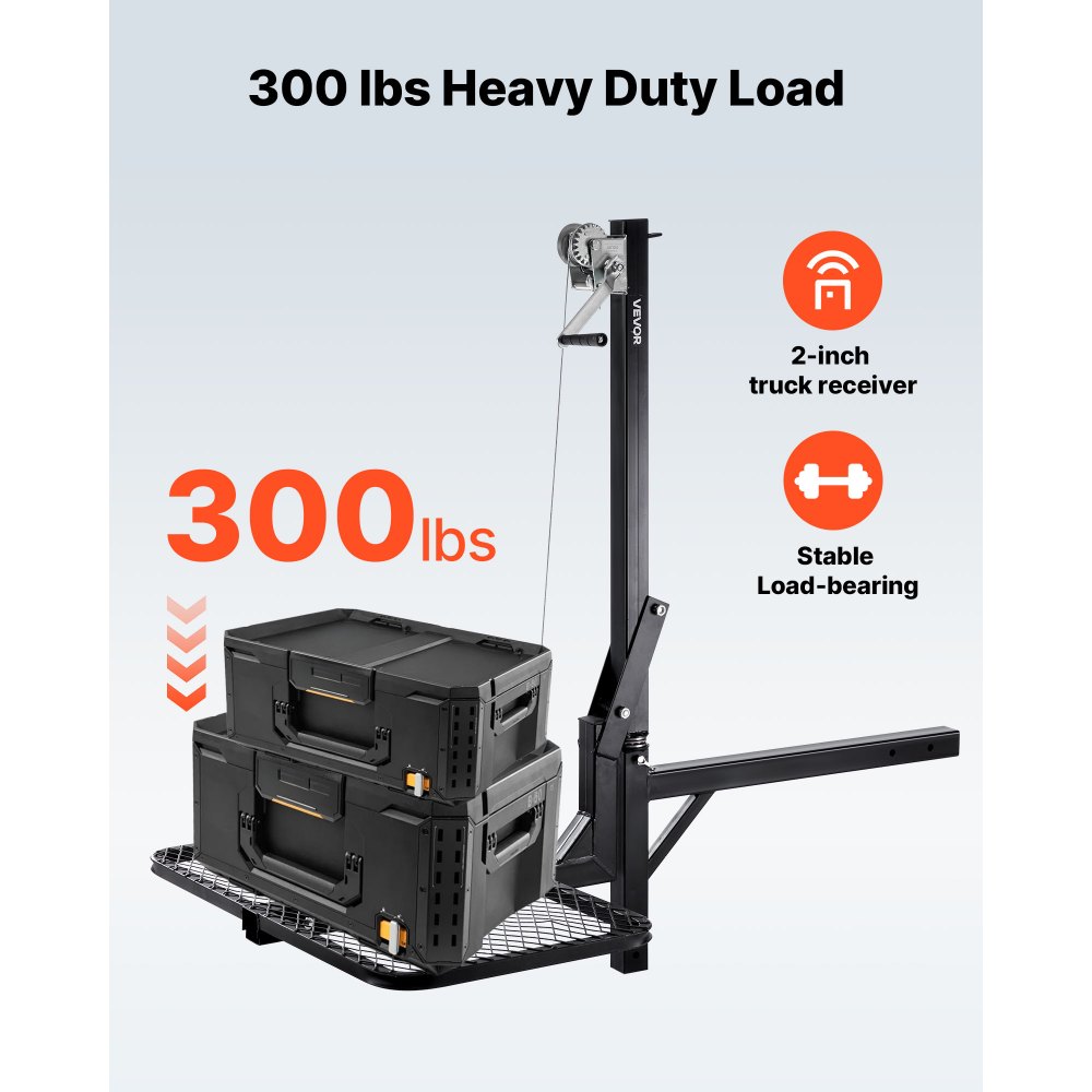 Game Hoist, Hirschhebebühne mit Anhängerkupplung und Hebesystemplattform, 136 kg Tragfähigkeit, Game Hoist-Windenhebebühne mit 2-Zoll-Empfänger, 360-Grad-Schwenkwelle und faltbar, 1440 x 900 x 1310 mm Game Hoist, Hirschhebebühne mit Anhängerkupplung und Hebesystemplattform, 136 kg Tragfähigkeit, Game Hoist-Windenhebebühne mit 2-Zoll-Empfänger, 360-Grad-Schwenkwelle und faltbar, 1440 x 900 x 1310 mm