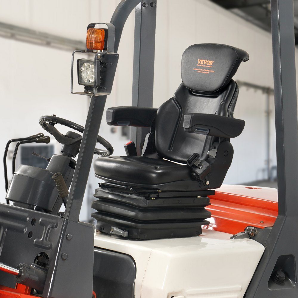 Tractor Seat 590 x 560 x 755mm 0-180° Tractor Seat Universal Tractor Seat Tractor Seat Tractor Seat Forklift PVC 33.1kg for most mechanical seats such as forklifts