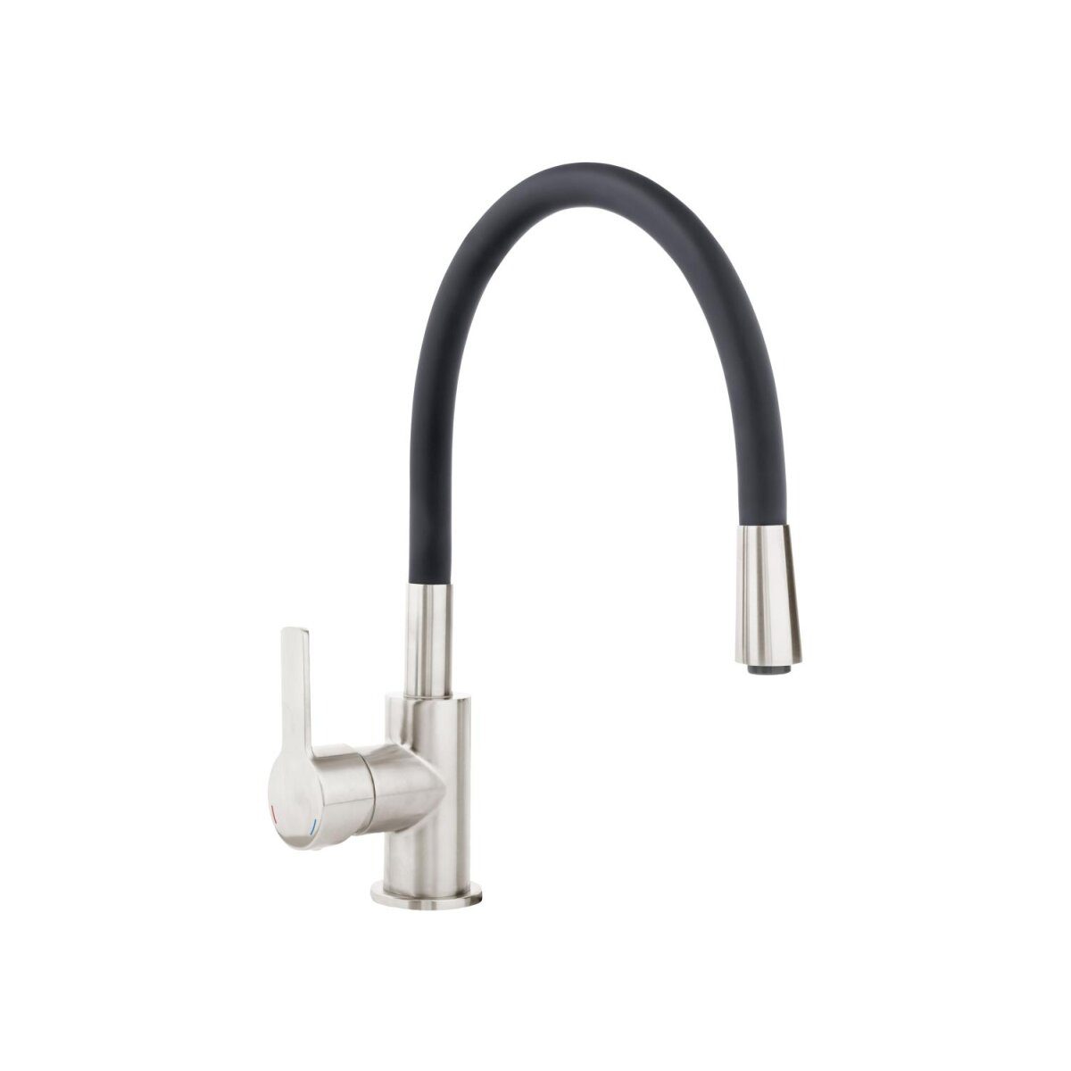 LIVARNO Home Robinet de cuisine, avec bec flexible, noir