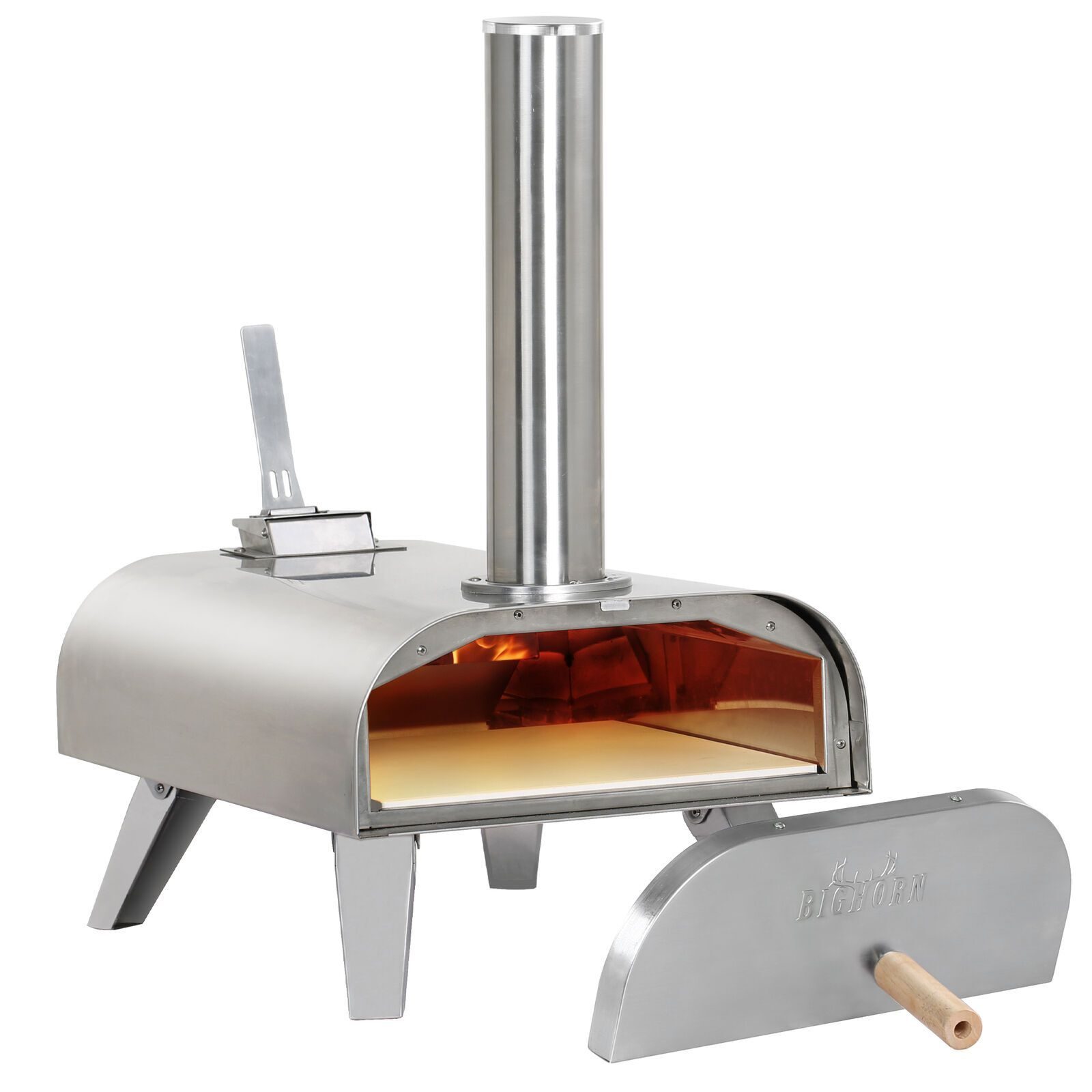 Outdoor Grill Holz BBQ Smoker Tragbarer Pizzaofen Pizza Maker