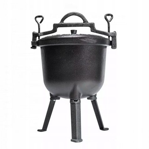 *OFFER* BBQ Dutch Oven stew handmade with feet approx. 8l for the campfire