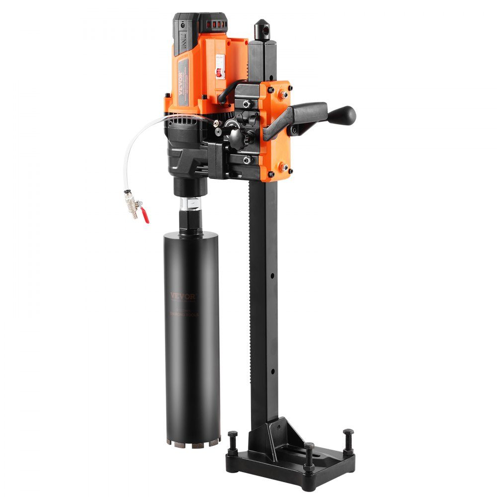 Kernbohrmaschine Diamant-Kernbohrmaschine mit Bohrdurchmesser 2-25 cm mit Ständer und Kernbohrmaschine, 3200 W robuste Betonkernbohrmaschine, Nass- und Trockenanwendung für Betonsteine