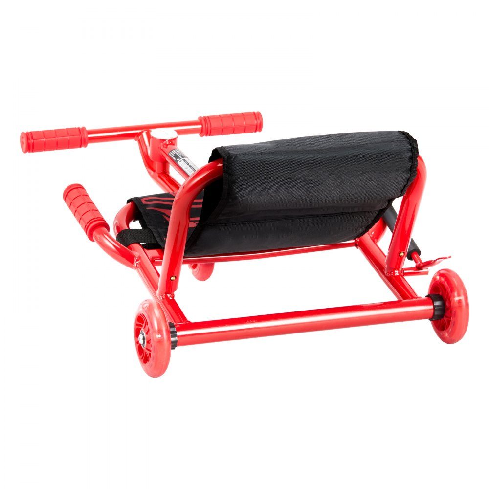 Rower trójkołowy Drifter Trike 60 kg, hulajnoga trójkołowa 960 x 440 x 285 mm, trójkołowy pojazd dla dzieci dla dzieci w wieku 4 lat i więcej, jeździ po wszystkich twardych powierzchniach wewnątrz i na zewnątrz, czerwony