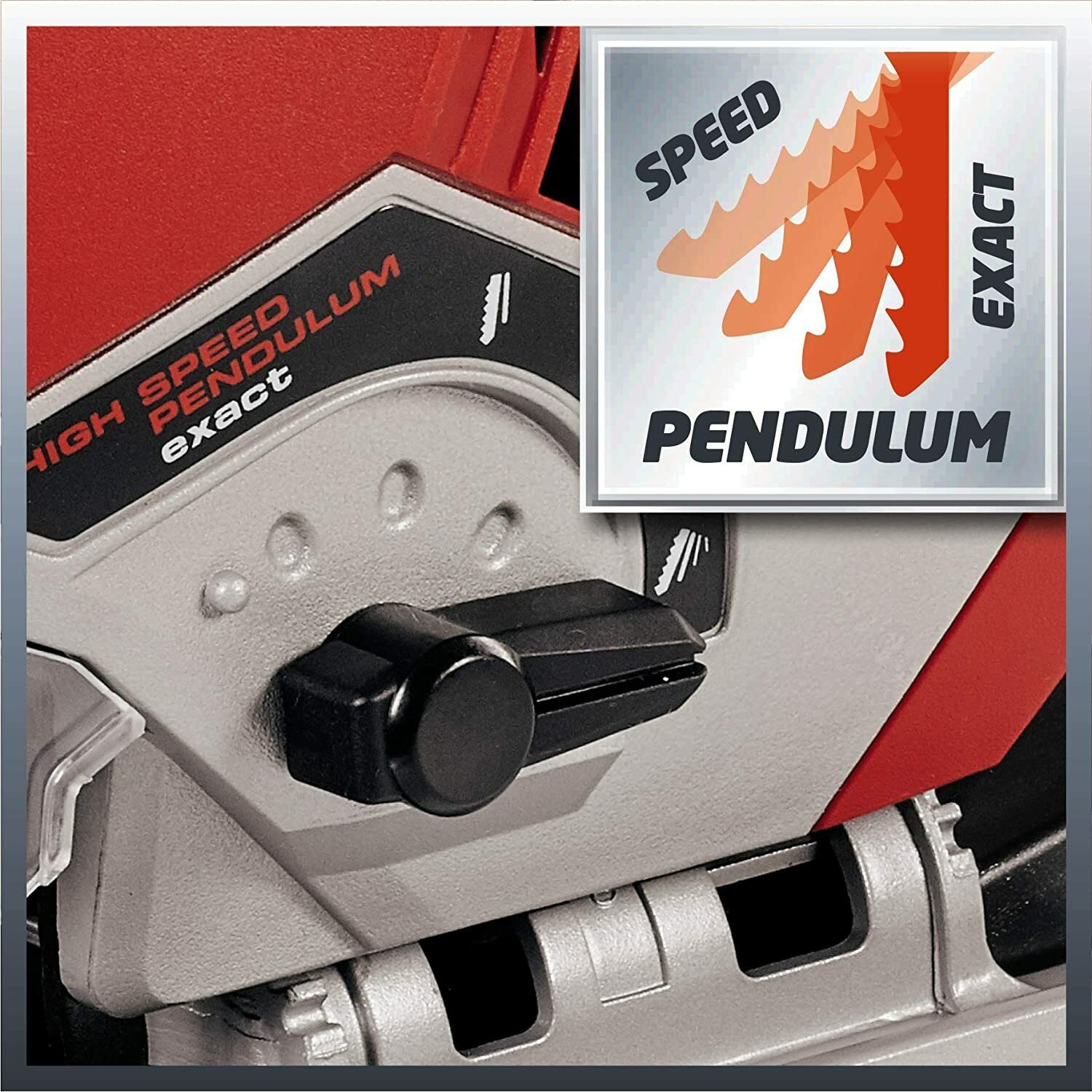 Einhell Stichsäge TE-JS 100 (750 W, max. 100 mm, 45° Schrägschnitt, Hubzahlregelung, 4-stufiger Pendelhub, Absaugadapter, Parallelanschlag, LED-Licht, Koffer)