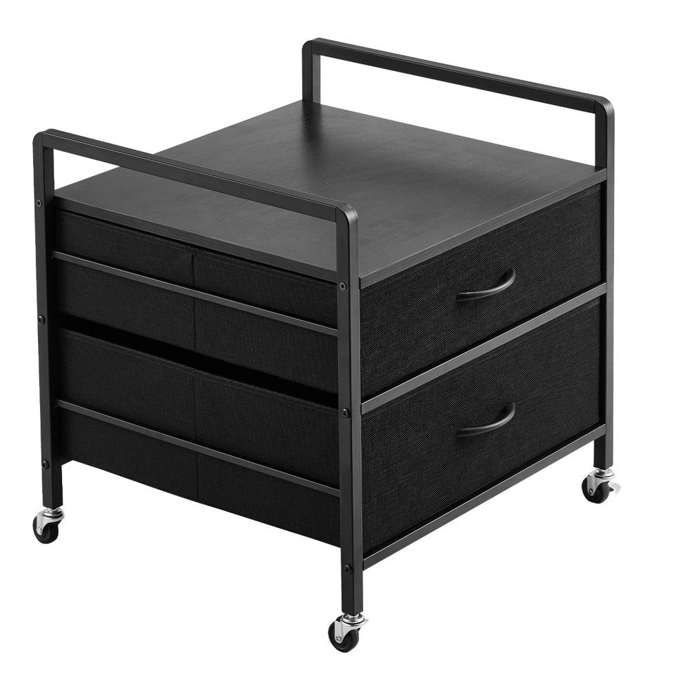 Mini support de Réf. rigérateur sur roulettes, support de réfrigérateur avec capacité de charge de 80 kg, mini table de réfrigérateur avec 2 tiroirs et 4 roulettes, étagère de réfrigérateur mobile pour dortoir, appartement, bureau, noir