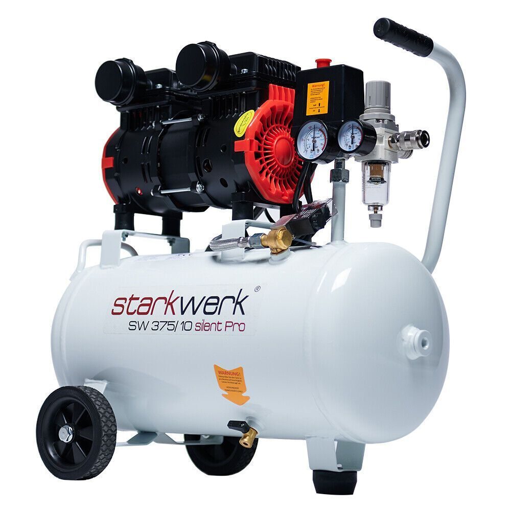 Whispercompressor persluchtcompressor 10 bar 69dB SW 375/10
