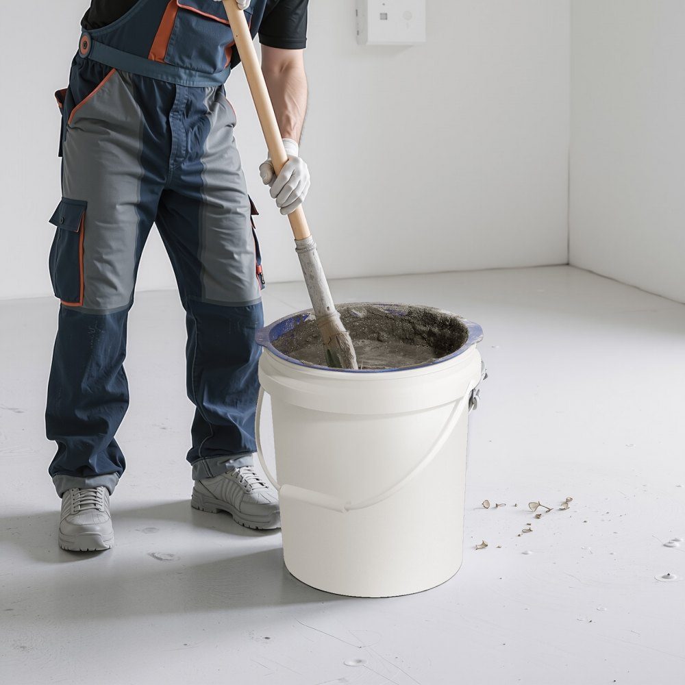 Bucket Liner 6L Silicone Concrete Mixer Bucket Liner Reusable for Mixing Thin Set Mortar, Paint, Concrete and Epoxy Resin Food Grade Bucket Liner Blue