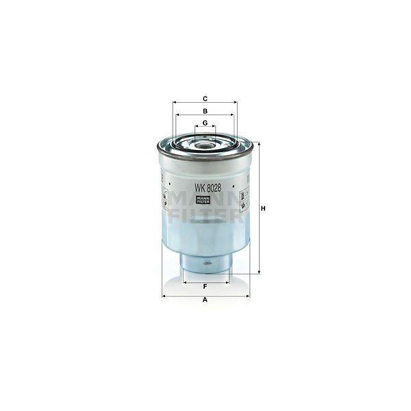 MANN WK 8028 Z Fuel Filter - Part No. HT-48733