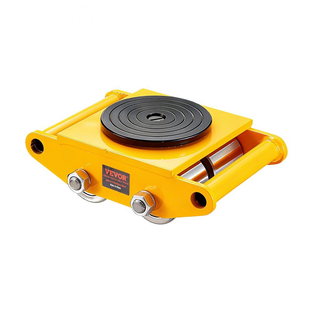 4x armored rollers 12T transport chassis 280x210x105mm transport rollers with 4 directional wheels made of carbon steel industrial roller Ф 135x9mm swivel plate furniture transport aid transport roller