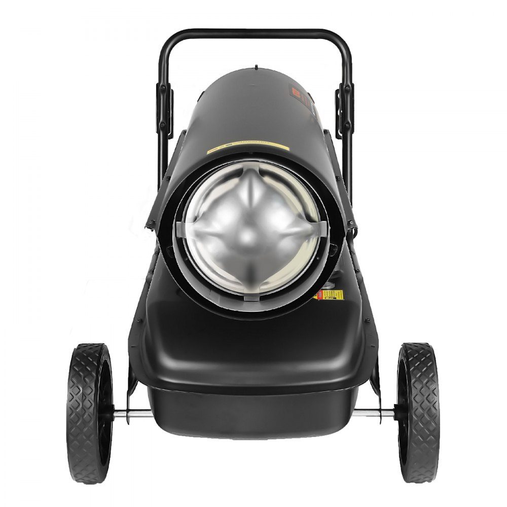 Kerosene/Diesel Hot Air Heater, 100,000 BTU Torpedo Space Heater, Portable with Thermostat Control, 38L Tank, Efficient Indoor Outdoor Kerosene Heater for Home, Construction Site, Industrial, Workshop, Black