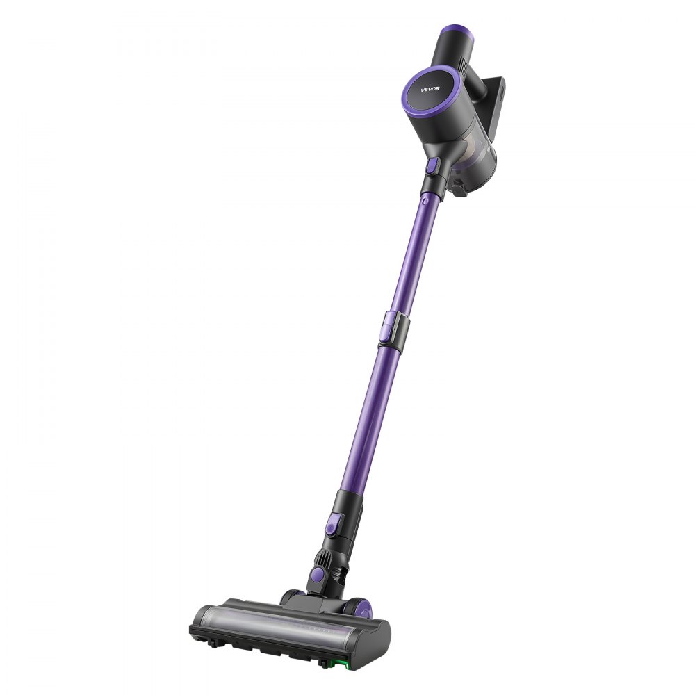 Aspirateur sans fil 25 kPa max. Puissance d'aspiration, aspirateur balai rechargeable avec bac à poussière, aspirateur à main léger avec 35 minutes d'autonomie pour tapis, poils d'animaux, sols durs