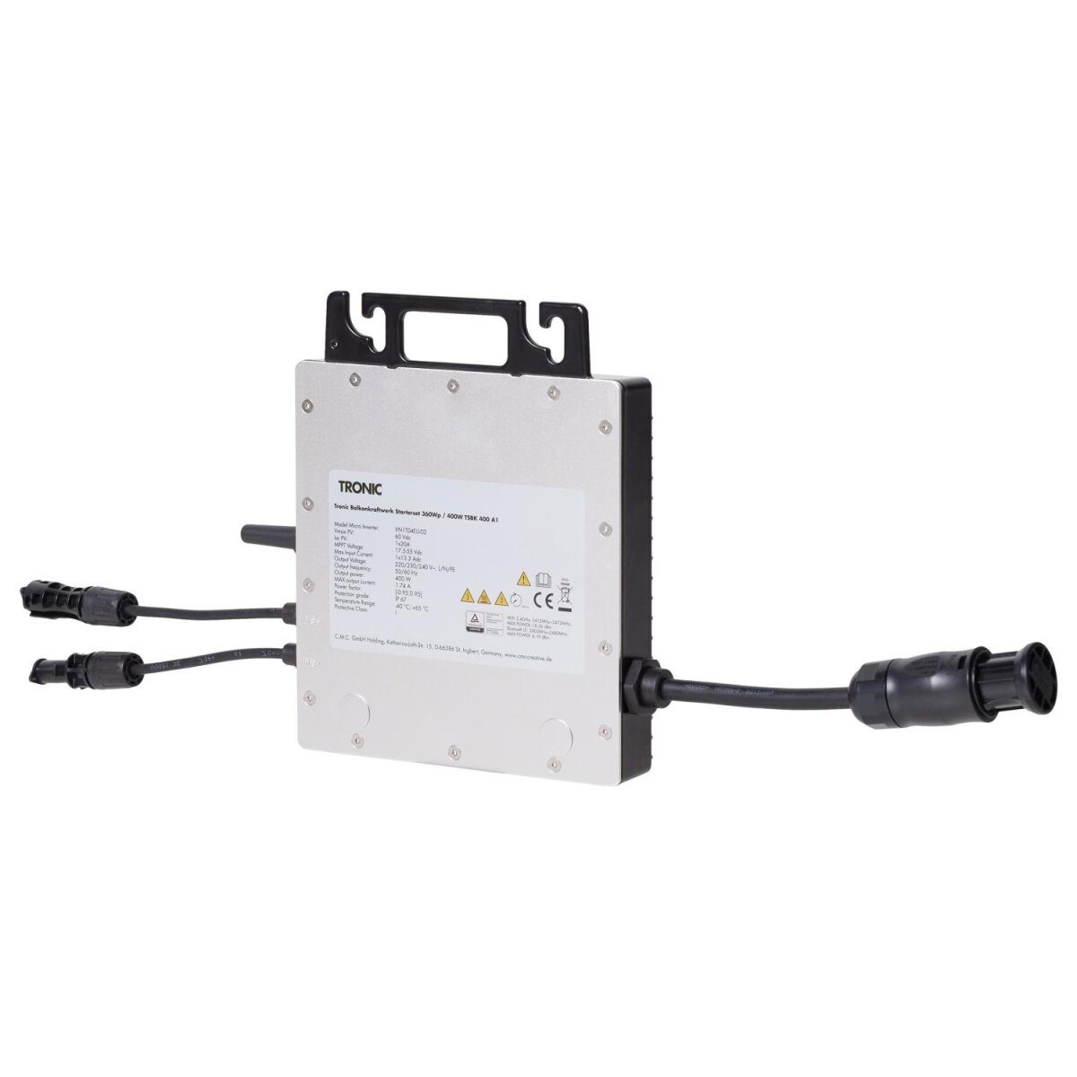 TRONIC® balcony power plant starter set TOPCon »TSBK 400 A1« 370 Wp / 400 W Full Black