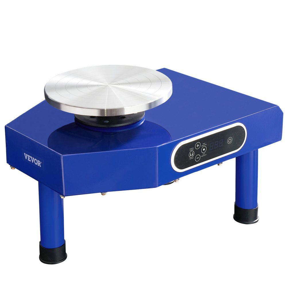 Töpferscheibe, Keramikscheibe, 350 W, elektrische Töpferscheibe, 25 cm, 300 U/min, Töpferscheibe, mit Pedal und Schürzenformmaschine, geeignet für Anfänger und Enthusiasten