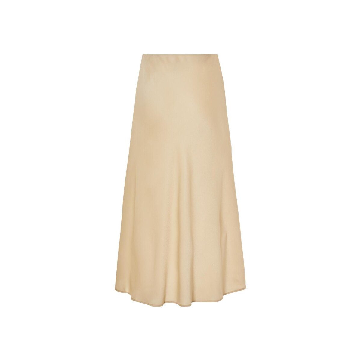 Damen-Midirock aus mattem Satin