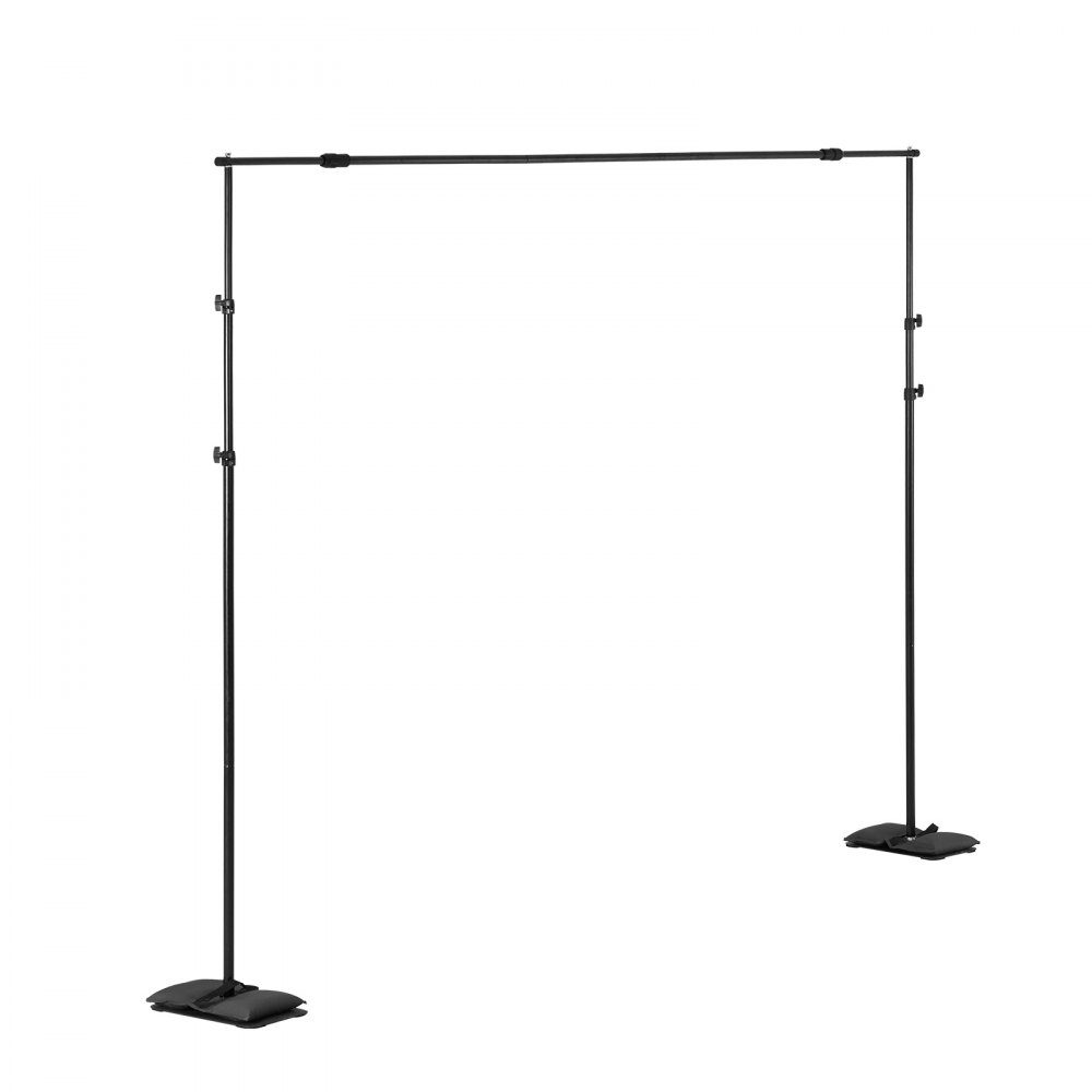 Hintergrundständer, verstellbarer Fotohintergrundständer (Hintergrundtuch: 260 x 300 cm), Hintergrundständer mit 7 Querstangen, Bildschirmständer für Produktfotografie, Studiofotografie