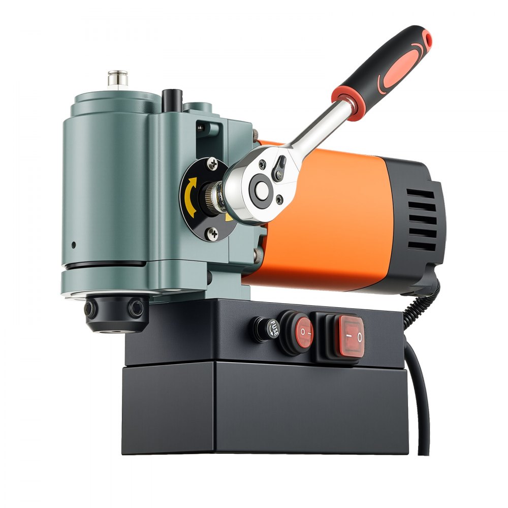 Low-Profile-Magnetbohrmaschine, 1300 W, 35 mm Bohrdurchmesser, 10000 N Leistung, tragbare Magnetbohrmaschine mit Weldon-Schaft für Metalloberflächen, industrielles Heimwerken