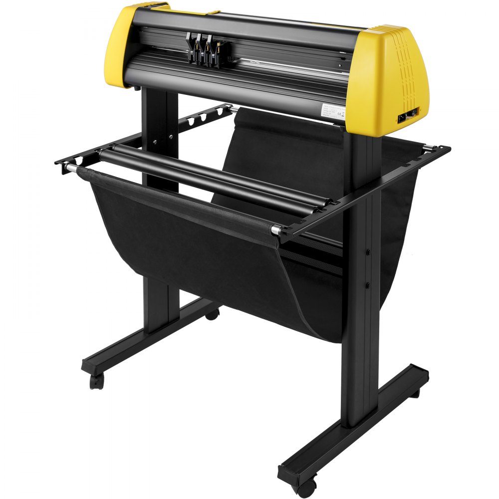 Vinyl-Schneidemaschine, 870 mm maximaler Papiervorschub-Schneideplotter, automatischer Kamera-Konturschneide-LCD-Bildschirmdrucker mit Ständer, einstellbarer Kraft und Geschwindigkeit
