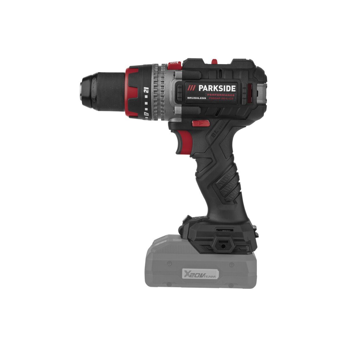 PARKSIDE PERFORMANCE® 20 V Akku-Schlagbohrschrauber PSBSAP 20-Li D4, ohne Akku und Ladegerät